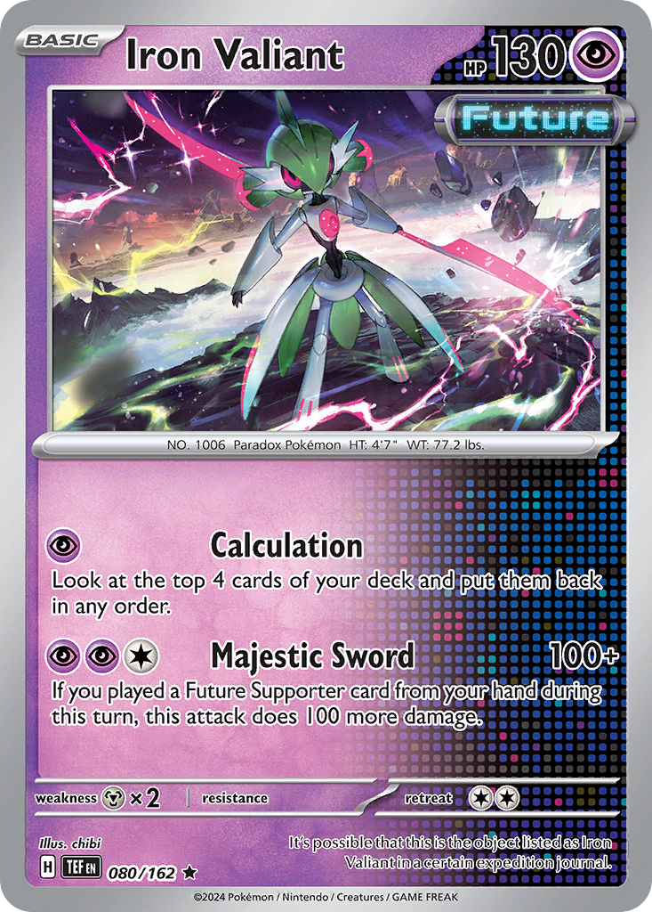 Iron Valiant - 080/162 - Temporal Forces (Reverse Holo)