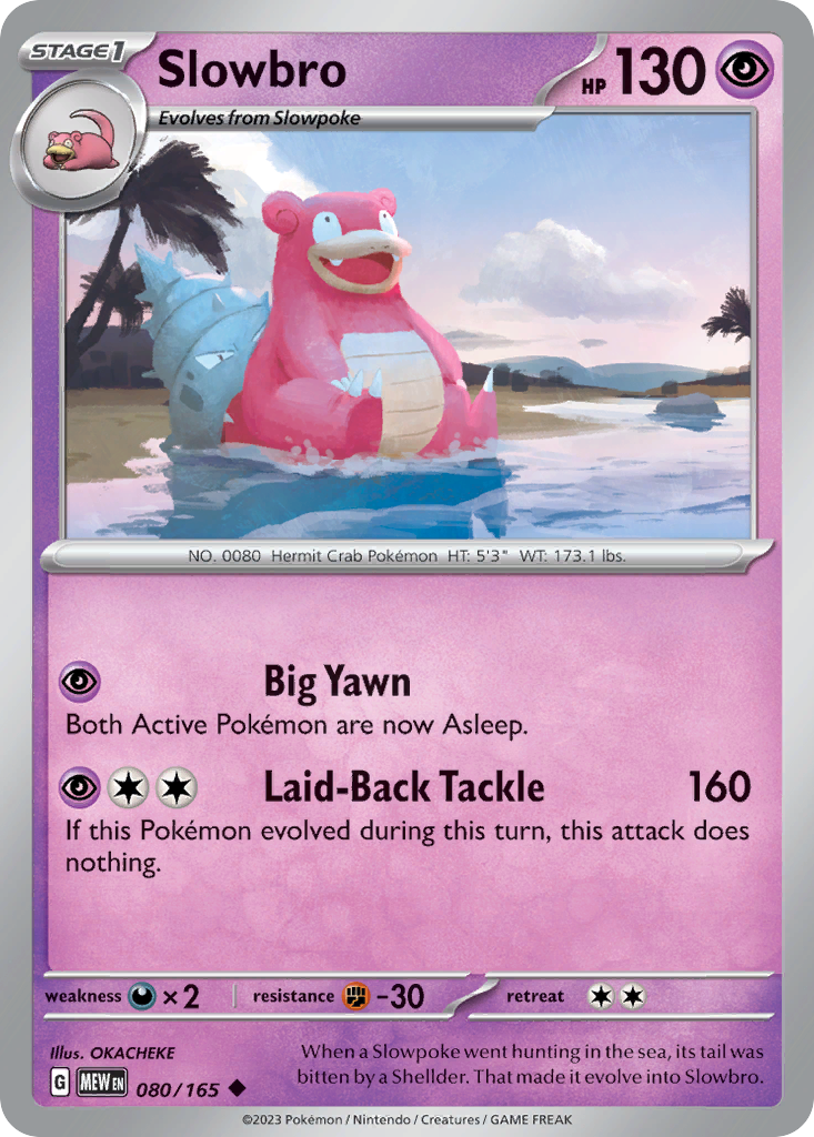 Slowbro - 080/165 -SV: Scarlet & Violet 151 (MEW)