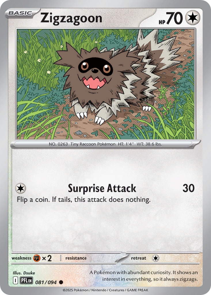 Zigzagoon - 081/094 - Phantasmal Flames (PFL)