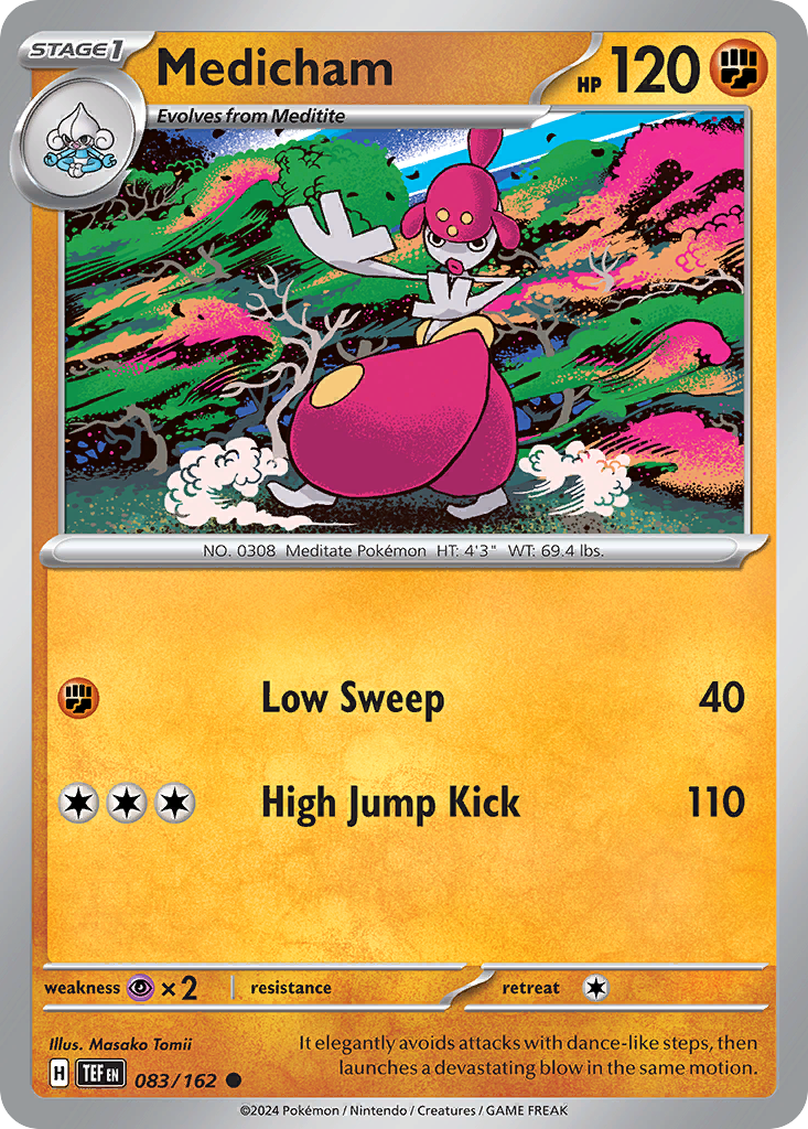 Medicham - 083/162 - Temporal Forces (Reverse Holo)