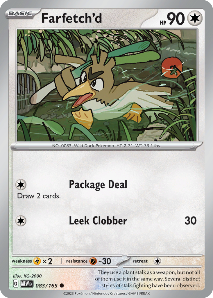 Farfetch'd - 083/165 -SV: Scarlet & Violet 151 (MEW)