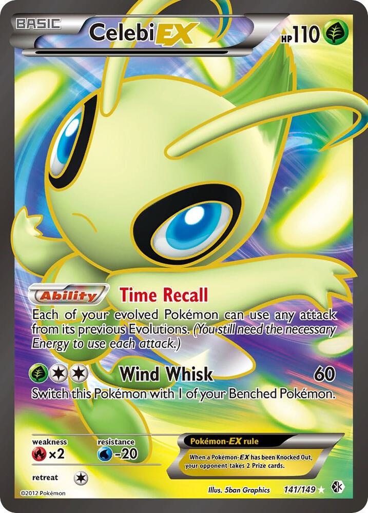 Celebi EX - 141/149 - Boundaries Crossed (Lightly Played)