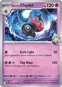 Steven's Claydol - 084/182 - SV: Destined Rivals (DRI)
