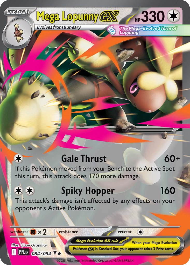 Mega Lopunny ex - 084/094 - Phantasmal Flames (PFL)