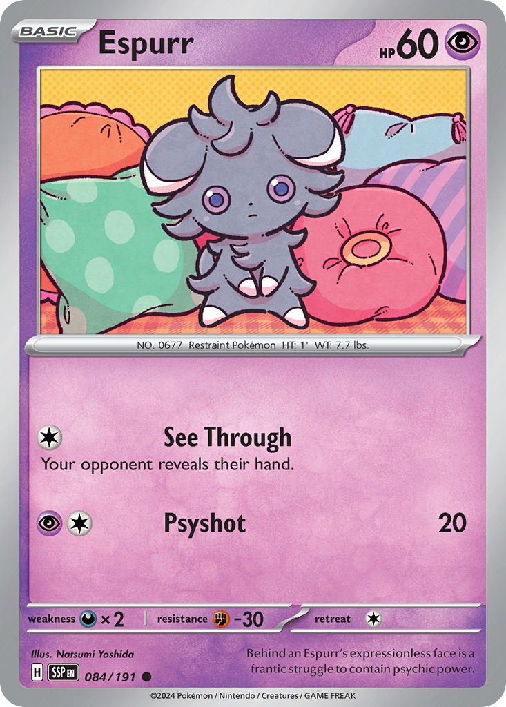 Espurr- 084/191 - Surging Sparks (Reverse Holo)