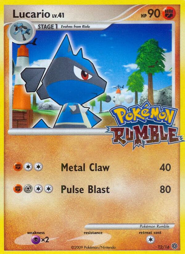 Lucario - 12/16 - Rumble (Lightly Played)