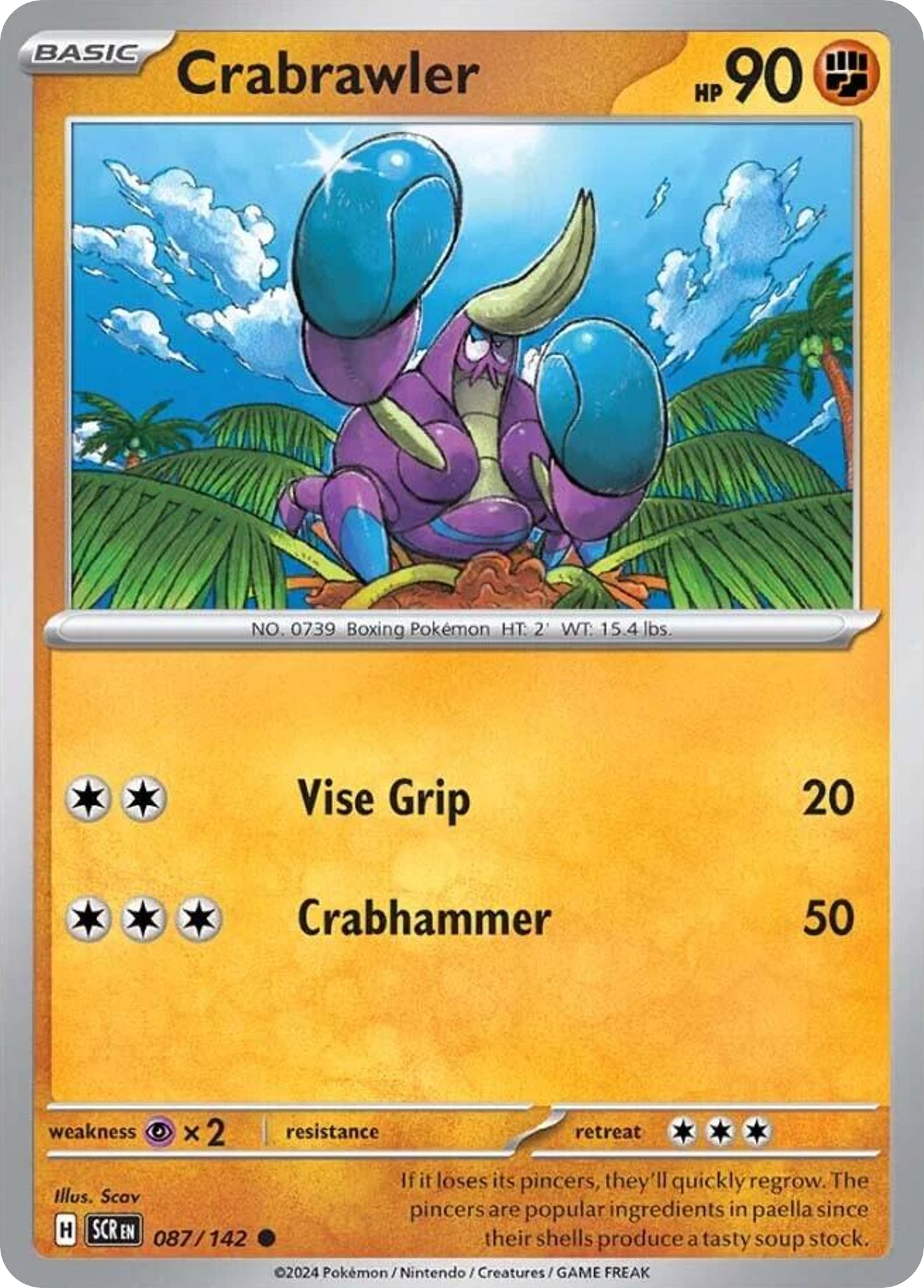 Crabrawler- 087/142 - Stellar Crown