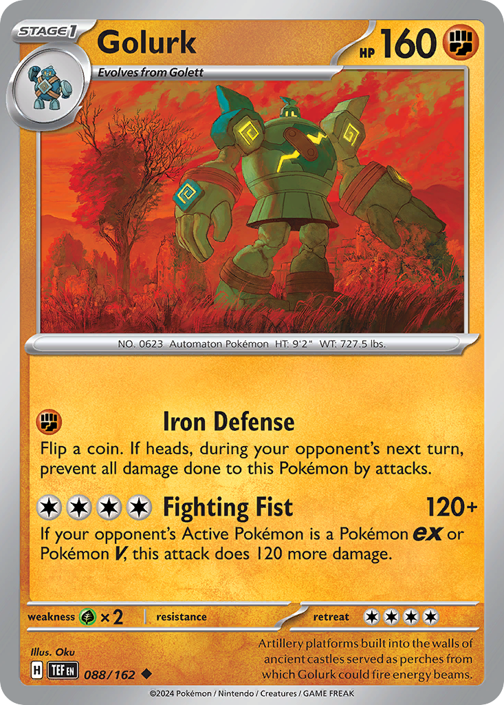 Golurk - 088/162 - Temporal Forces (Reverse Holo)