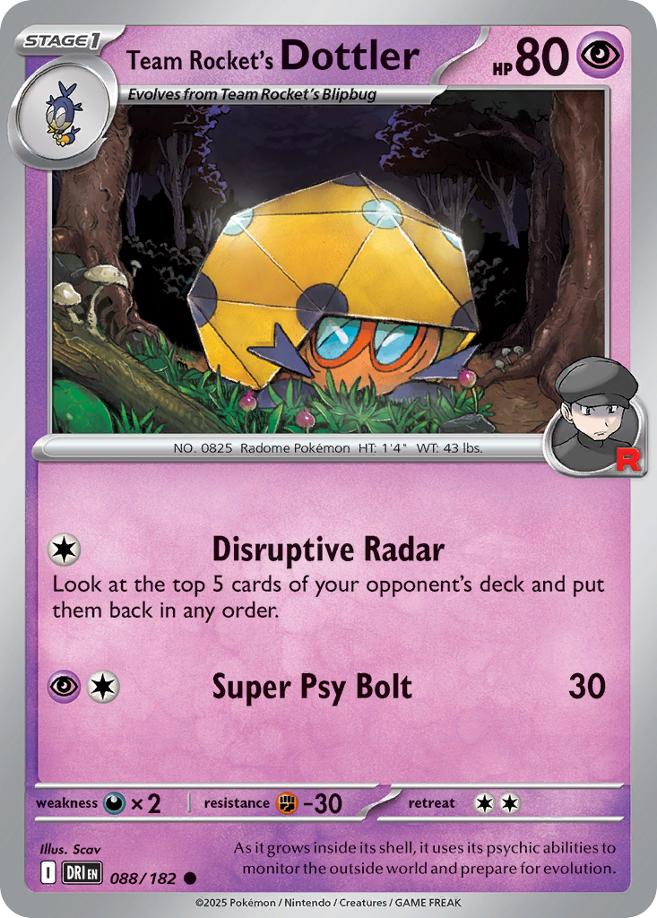 Team Rocket's Dottler - 088/182 - SV: Destined Rivals (DRI)