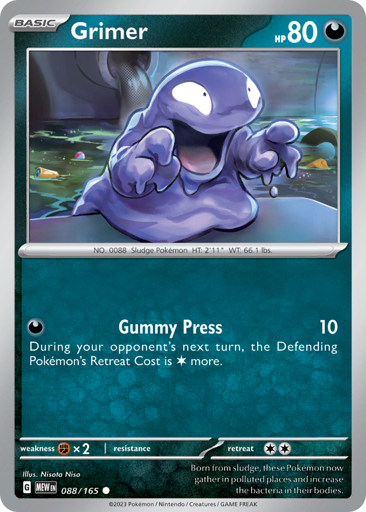 Grimer - 088/165 -SV: Scarlet & Violet 151 (MEW)