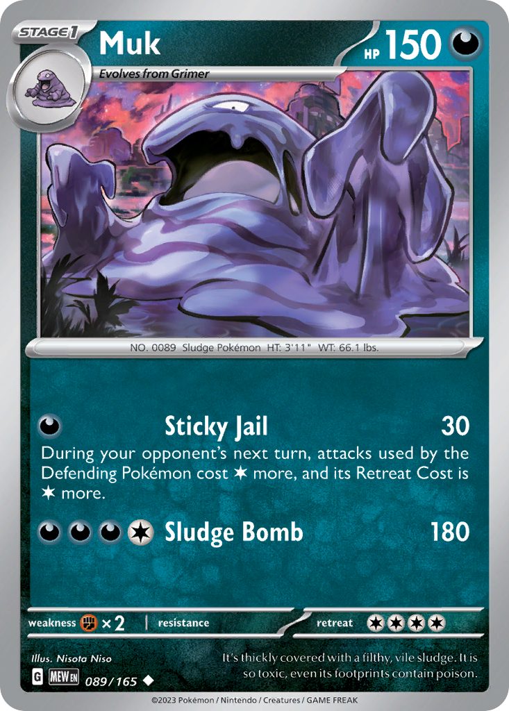 Muk - 089/165 -SV: Scarlet & Violet 151 (MEW)