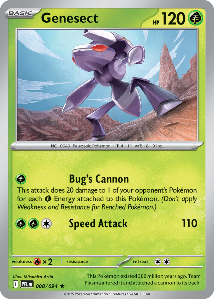 Genesect- 008/094 - Phantasmal Flames (Reverse Holo)