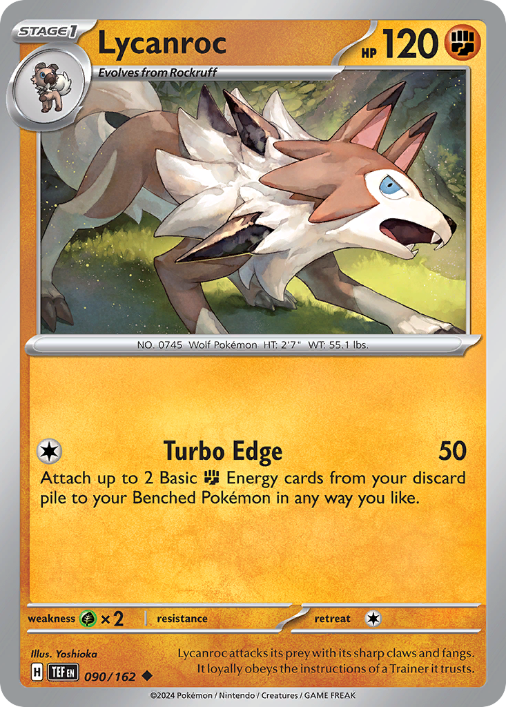 Lycanroc - 090/162 - Temporal Forces (Reverse Holo)