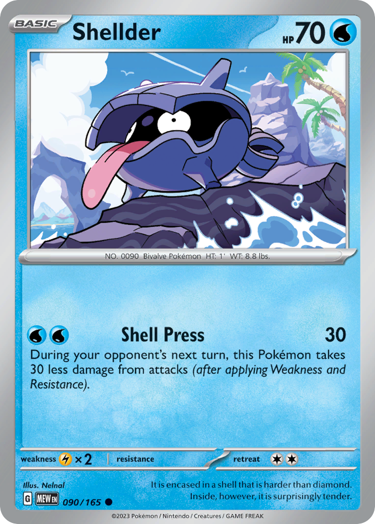 Shellder - 090/165 -SV: Scarlet & Violet 151 (MEW)