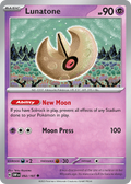 Lunatone - 092/197 - Obsidian Flames (Reverse Holo)