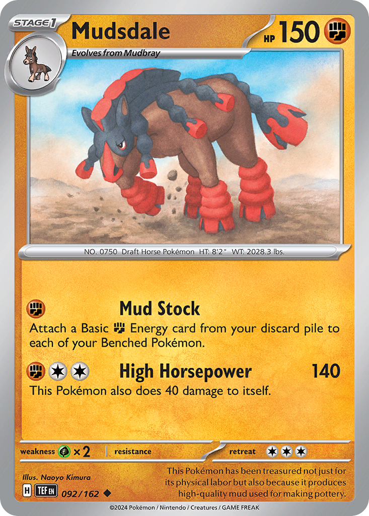 Mudsdale - 092/162 - Temporal Forces (Reverse Holo)