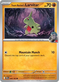 Team Rocket's Larvitar - 094/182 - SV: Destined Rivals (DRI)