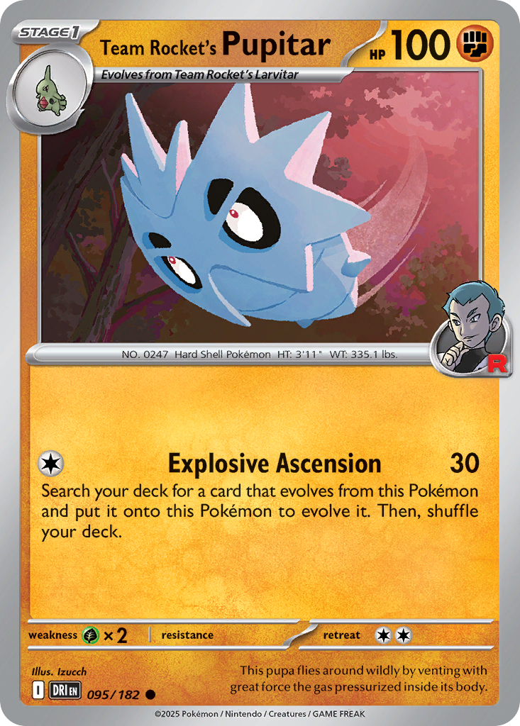 Team Rocket's Pupitar - 095/182 - SV: Destined Rivals (DRI)