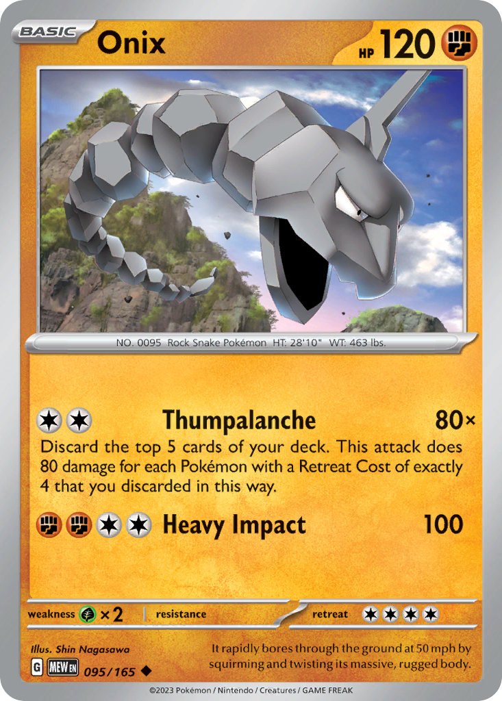 Onix - 095/165 -SV: Scarlet & Violet 151 (MEW)