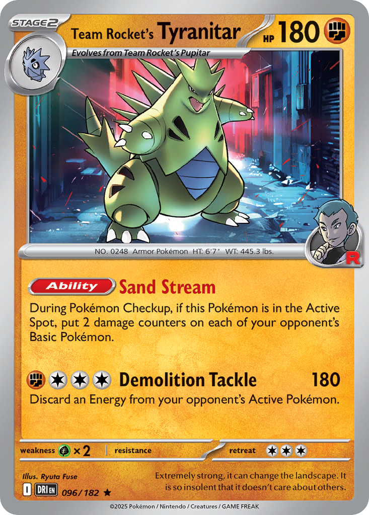 Team Rocket's Tyranitar - 096/182 - SV: Destined Rivals (DRI)