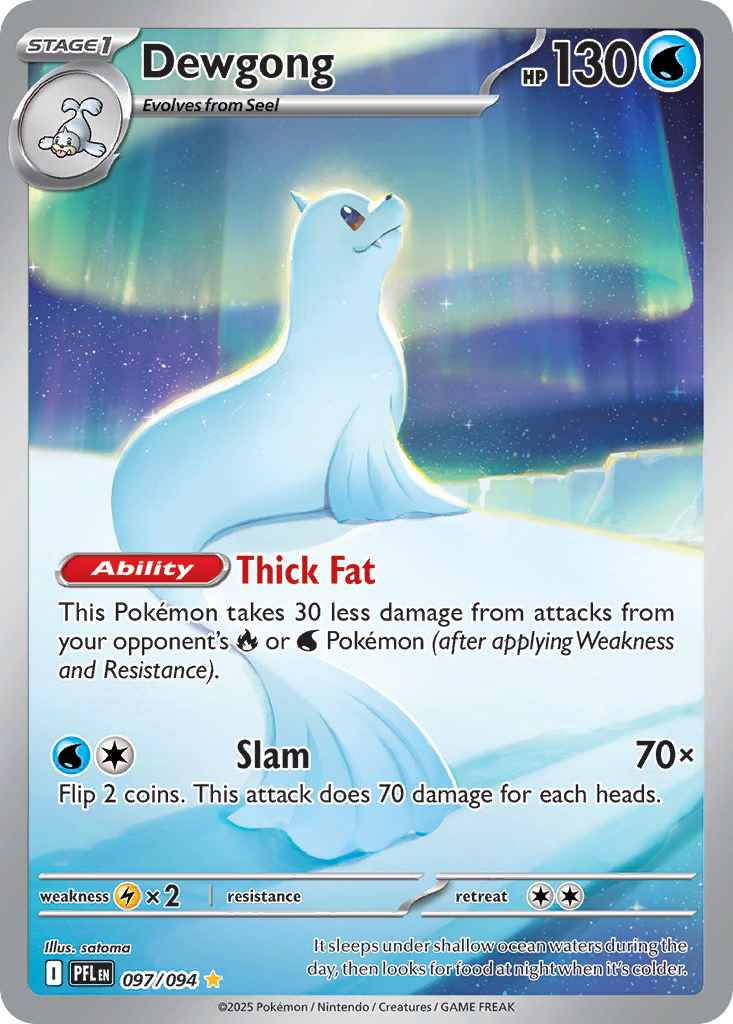 Dewgong - 097/094 - Phantasmal Flames (PFL)