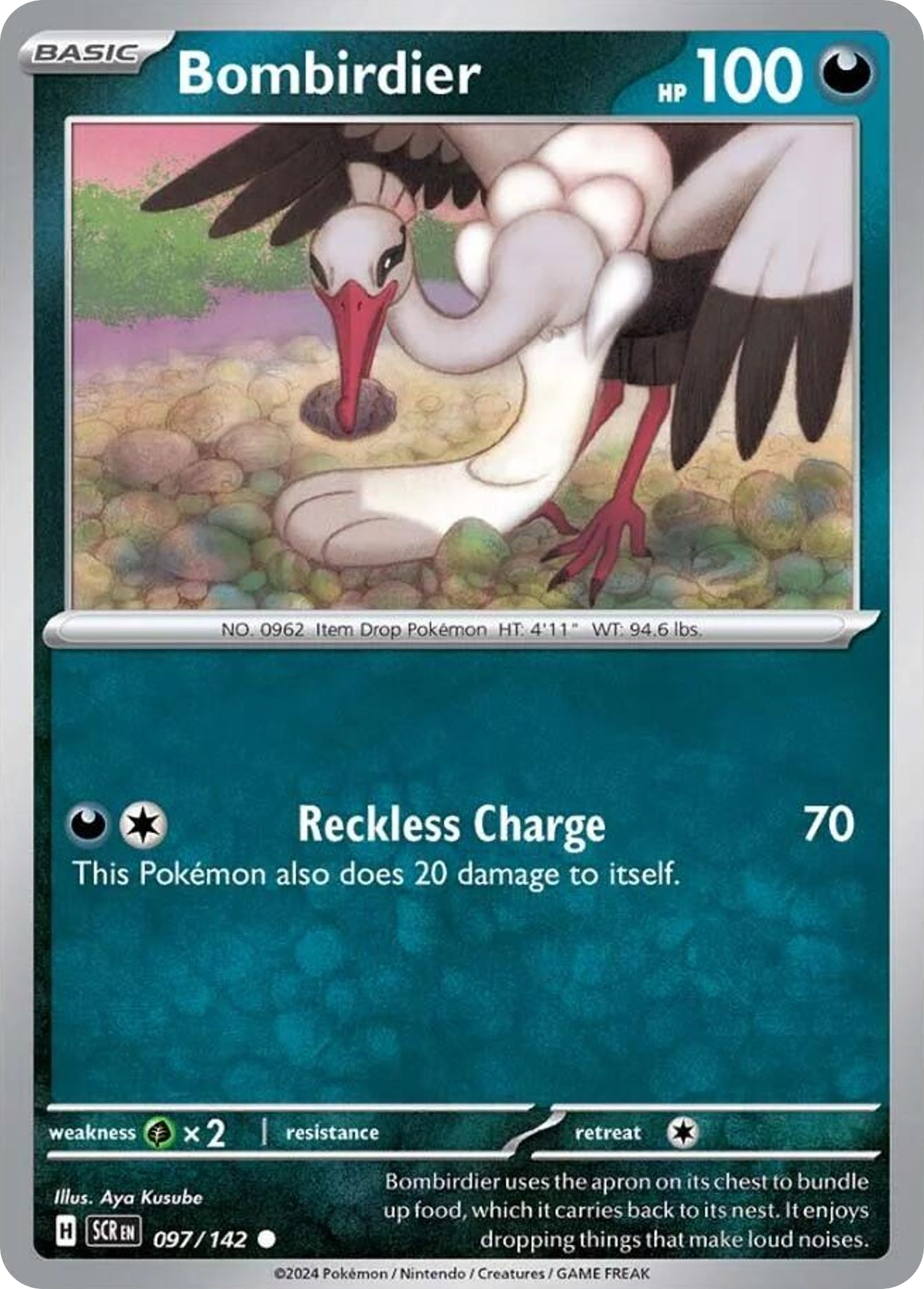 Bombirdier- 097/142 - Stellar Crown (Reverse Holo)
