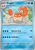 Kingler - 099/165 -SV: Scarlet & Violet 151 (MEW) (Reverse Holo)