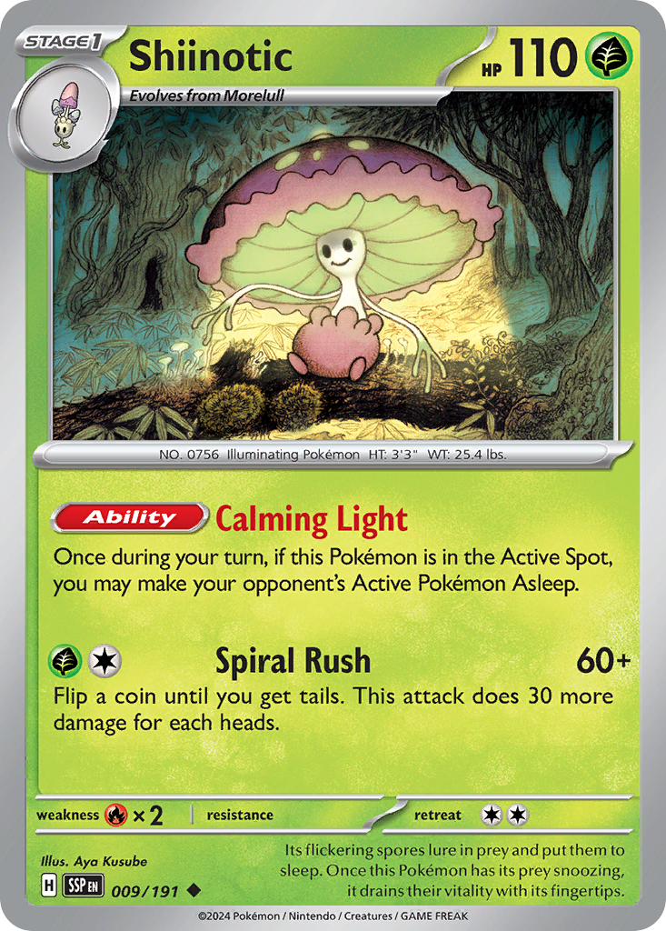 Shiinotic - 009/191 - Surging Sparks (Reverse Holo)