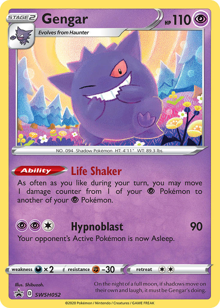 Gengar - 052/307 - SWSH: SWSH Black Star Promos (PR-SW)