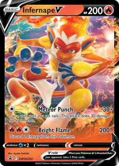 Infernape V - 252/307 - SWSH: SWSH Black Star Promos (PR-SW)