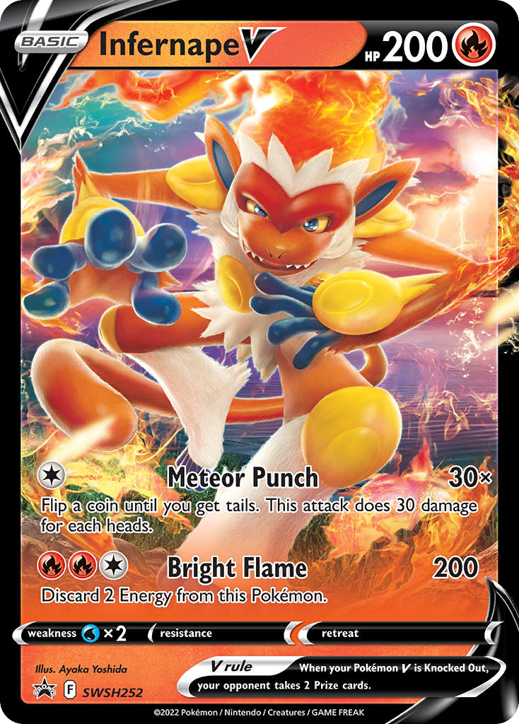 Infernape V - 252/307 - SWSH: SWSH Black Star Promos (PR-SW)