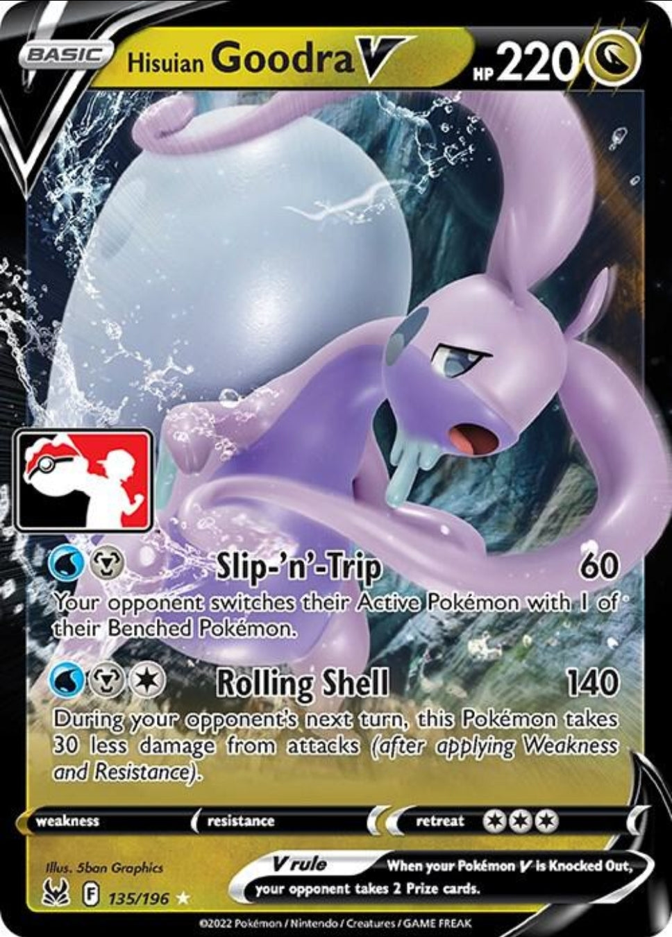 Hisuian Goodra V League Stamped