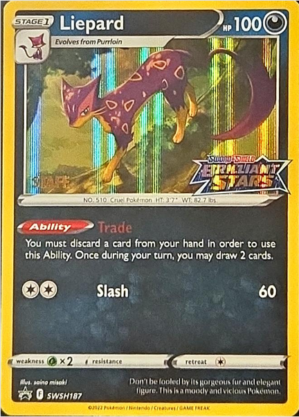 Liepard - 187/307 - SWSH Black Star Promos (swshp) (STAFF)