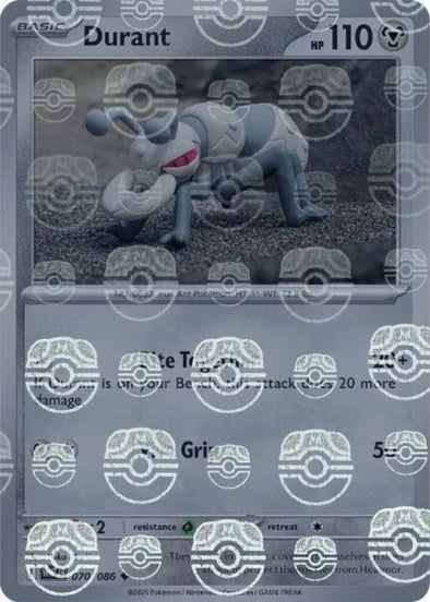 Durant - 070/086 - SV: White Flare (WHT) (Master Ball Pattern)