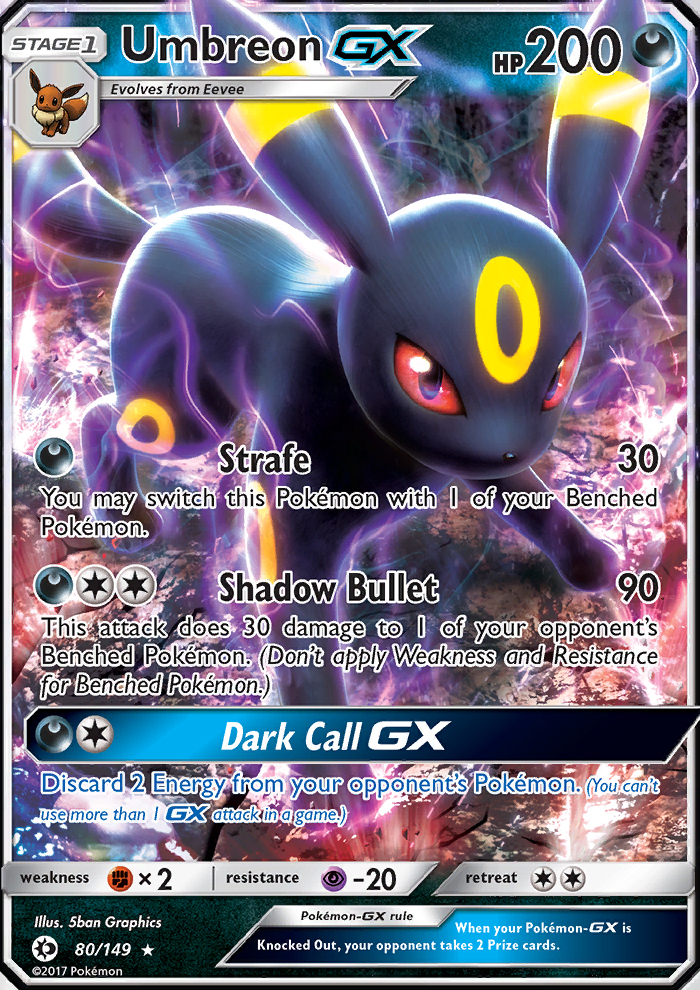 Umbreon GX - 080/149 - Sun & Moon (sm1)
