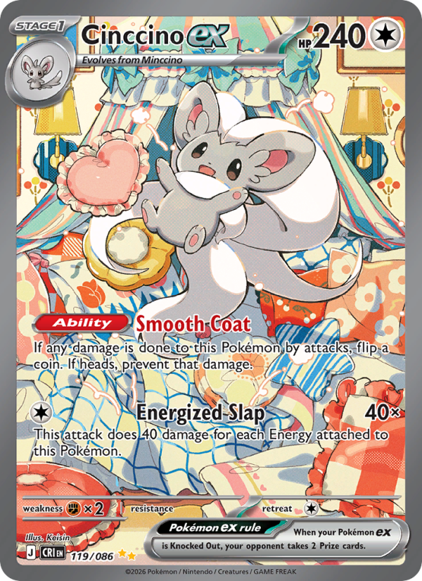 Cinccino ex - 119/086 - Chaos Rising (me04)