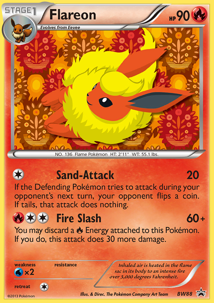 Flareon - 088/101 - BW Black Star Promos (bwp)