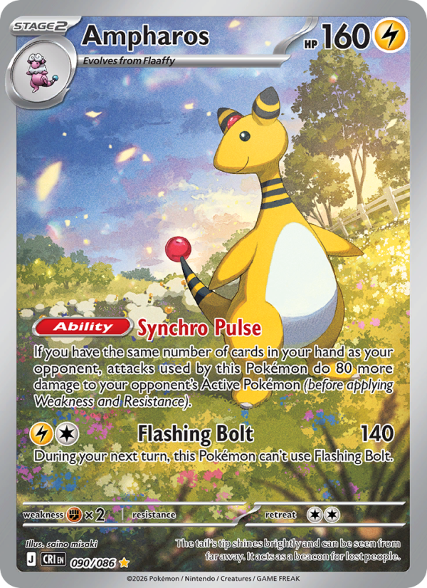 Ampharos - 090/086 - Chaos Rising (me04)