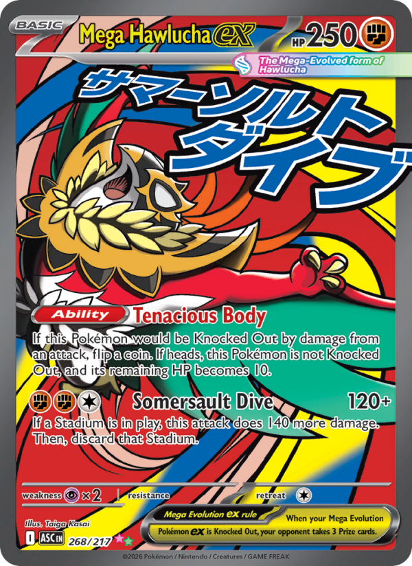 Mega Hawlucha ex - 268/217 - Ascended Heroes (me02.5)