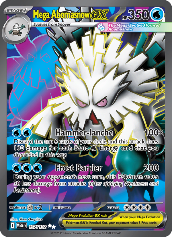 Mega Abomasnow ex - 157/132 - Mega Evolution (me01)