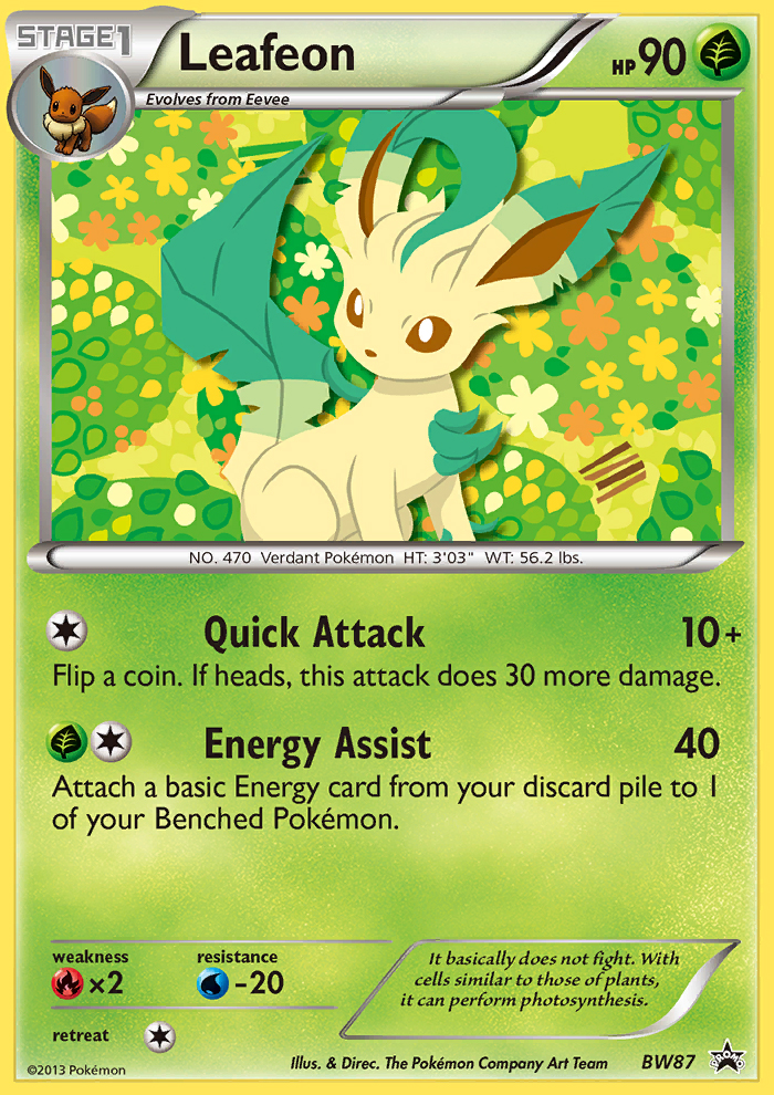 Leafeon - 087/101 - BW Black Star Promos (bwp)