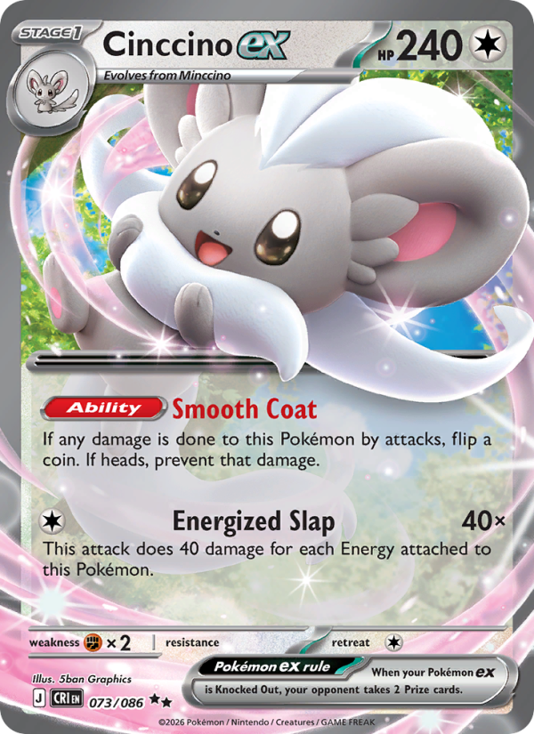 Cinccino ex - 073/086 - Chaos Rising (me04)
