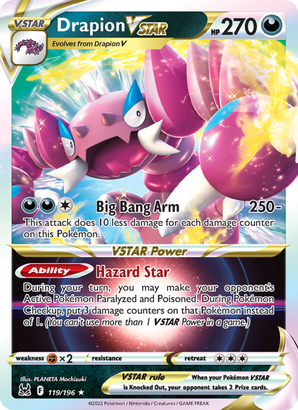 Drapion VSTAR - 119/196 - Lost Origin (swsh11)