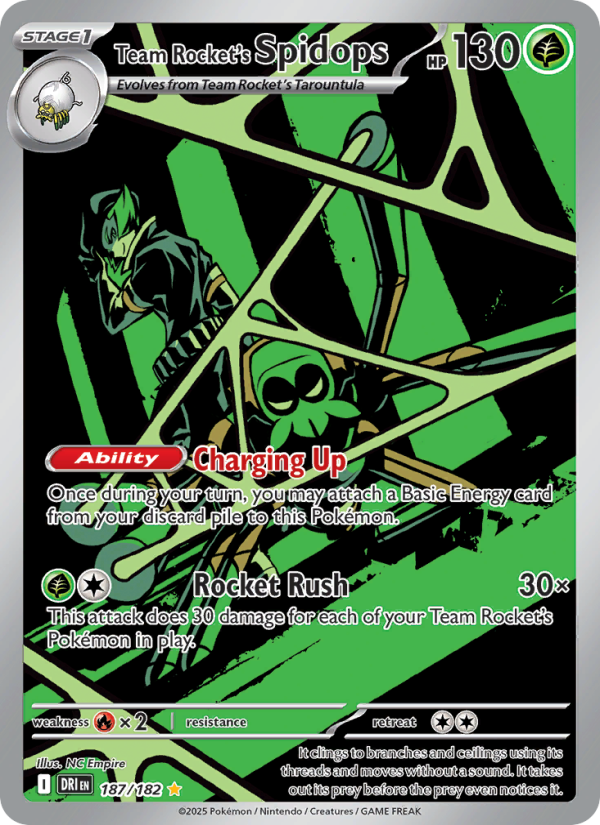 Team Rocket's Spidops - 187/182 - Destined Rivals (sv10)