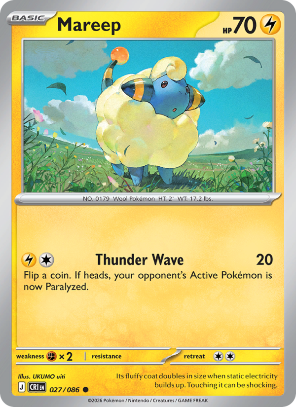 Mareep - 027/086 - Chaos Rising (me04)