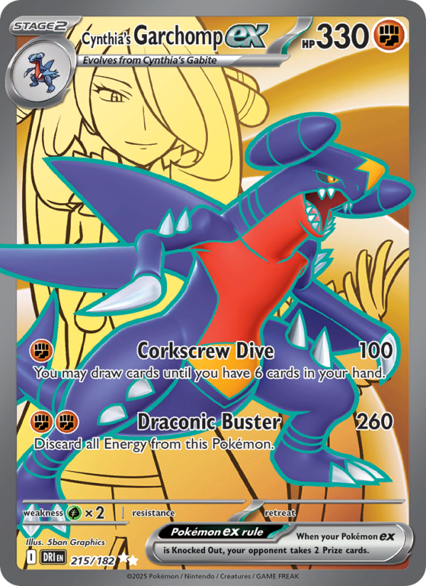 Cynthia's Garchomp ex - 215/182 - Destined Rivals (sv10)