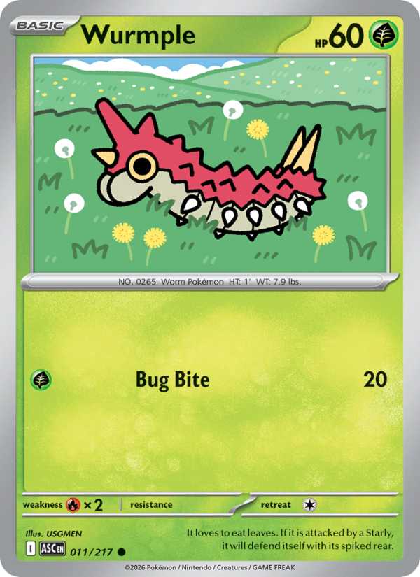 Wurmple - 011/217 - Ascended Heroes (me02.5)