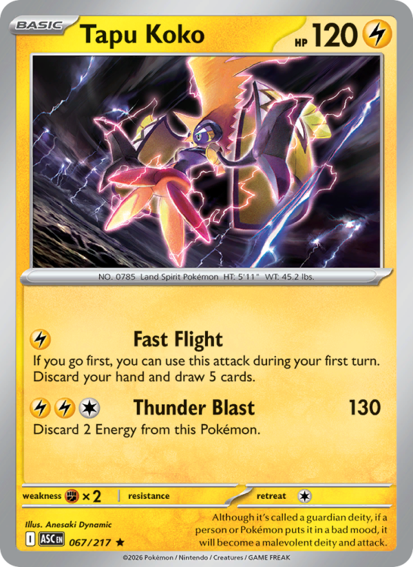 Tapu Koko - 067/217 - Ascended Heroes (me02.5)