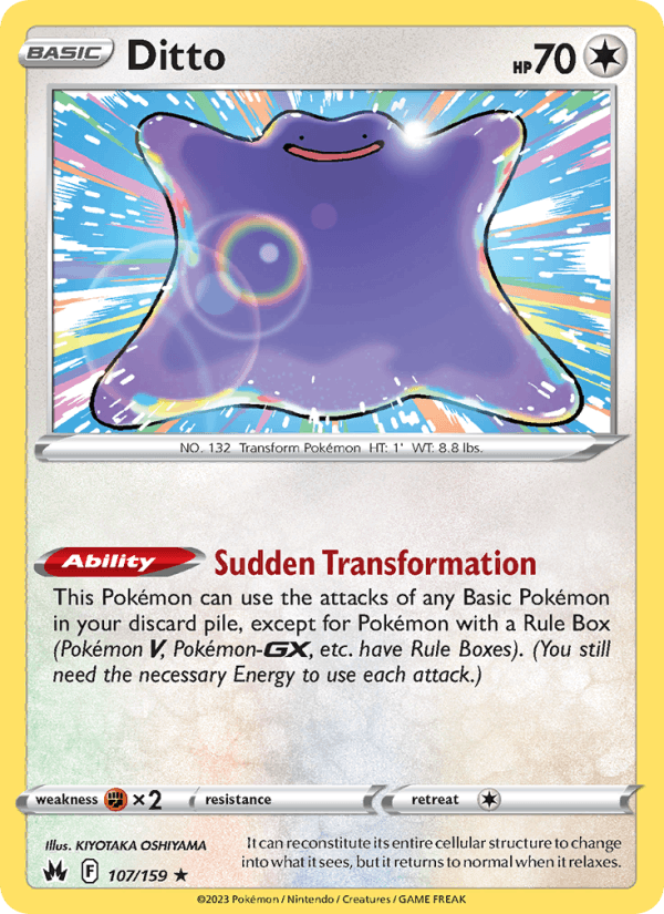 Ditto - 107/159 - Crown Zenith (swsh12.5)