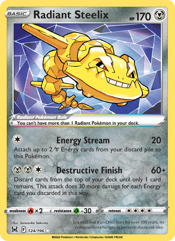 Radiant Steelix - 124/196 - Lost Origin (swsh11)